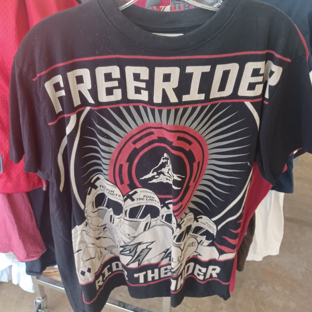 Gazzoil France Authentic Black Large *L* Freerider Ride The Power Shirt